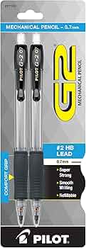 Pilot G2 Mechanical Pencil 0.7mm HB Lead Black Barrel by Pilot Pen - American Made
