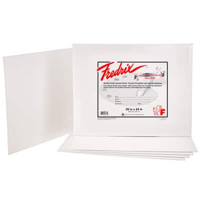 Fredrix Canvas Panels 20x24 Inch 12 Pack by Fredrix Artist Canvas - American Made