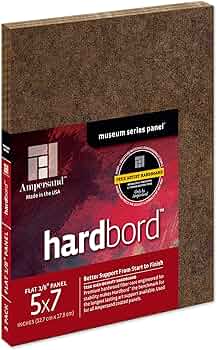 Ampersand Hardbord Smooth 5x7 Inch Panel 3-Pack by Ampersand Art Supply - American Made
