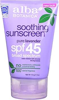 Alba Botanica Soothing Lavender Sunscreen SPF 45 4oz by Alba Botanica - American Made