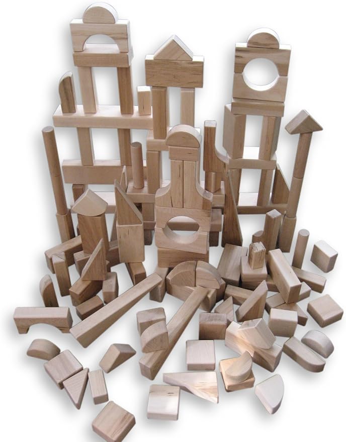 Beka 120-Piece Special Shapes Wooden Blocks by BEKA - American Made