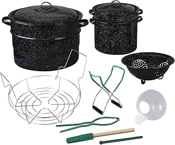 Granite Ware Enamel-on-Steel 12-Piece Canner Kit with Blancher and Canning Tools by Granite Ware - American Made