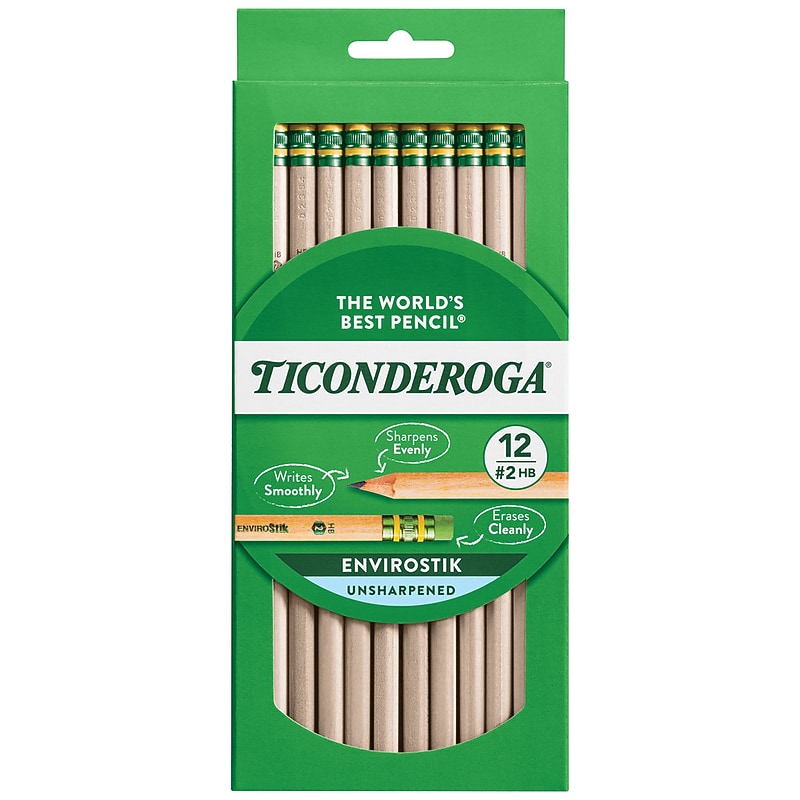 Ticonderoga Pencils Soft 1 Dozen Box 2 Pack by Ticonderoga - American Made