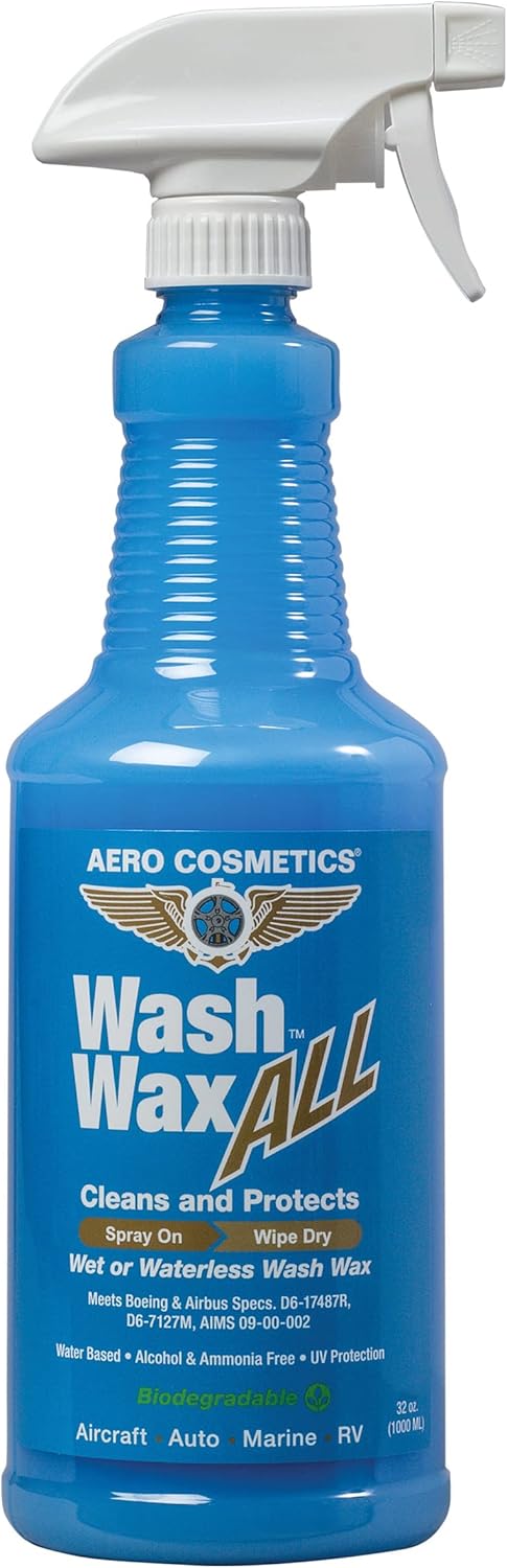 Aero Cosmetics Wet or Waterless Car Wash Wax 32 Fl oz UV Protection by Aero Cosmetics - American Made