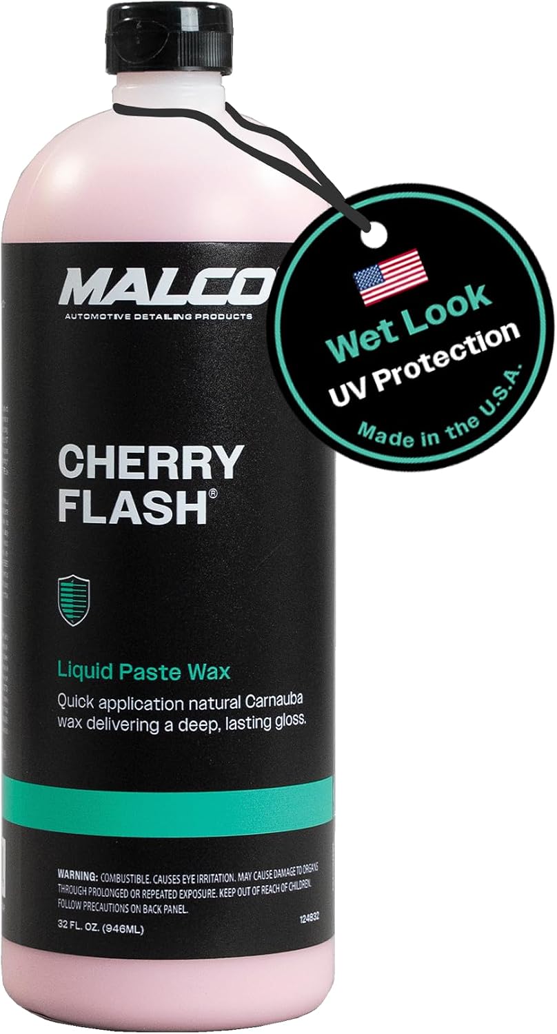Malco Cherry Flash Liquid Paste Wax 32 oz by Malco Automotive - American Made