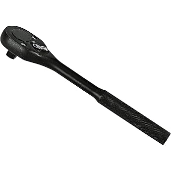 Stanley Proto J5452FBL 1/2-Inch Drive Round Head Ratchet Black Oxide by Proto Tools - American Made