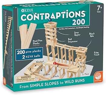 KEVA Planks 400 Piece Set Natural Maple Wood by KEVA Planks - American Made