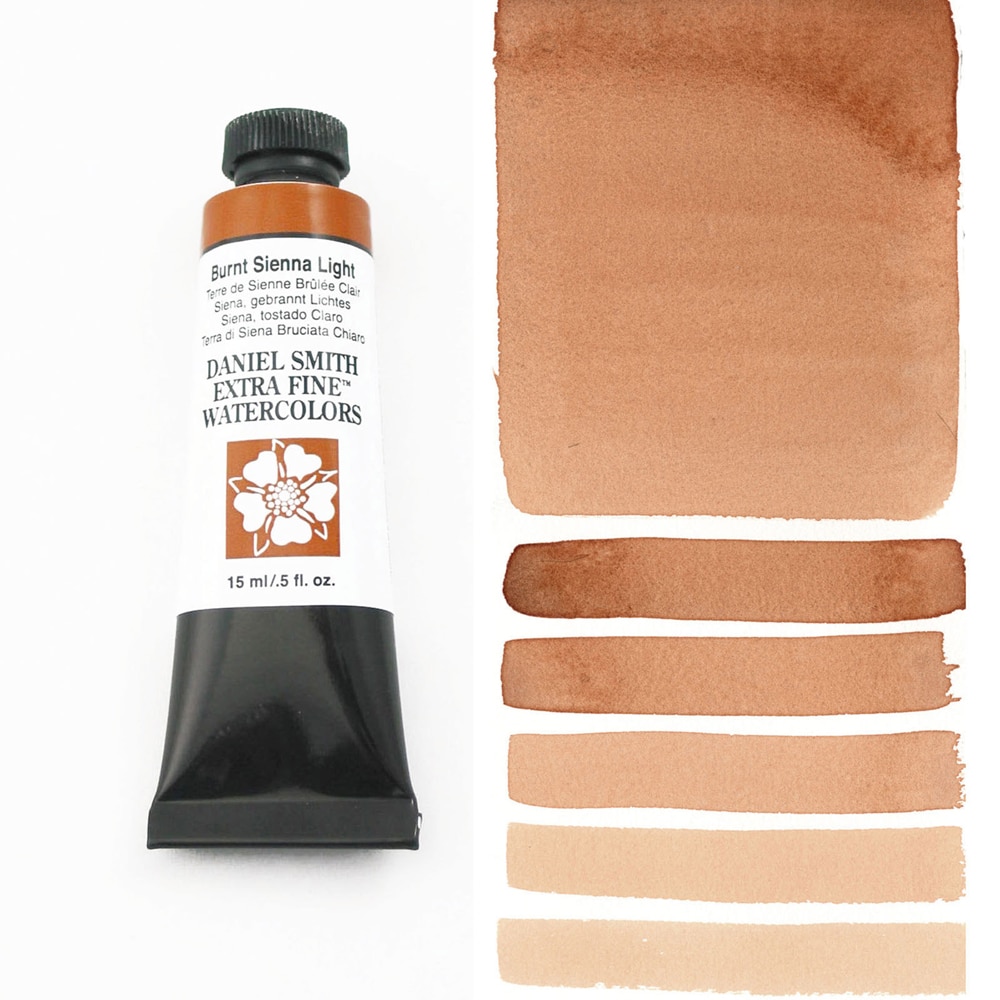 Daniel Smith Extra Fine Watercolor 15ml - Burnt Sienna by Daniel Smith - American Made