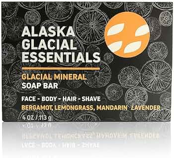 Alaska Glacial Cold-Process Mineral Clay Soap Bar Citrus Blend by Alaska Glacial Mud - American Made