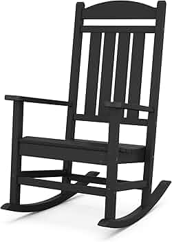 POLYWOOD Presidential Rocking Chair, Black by POLYWOOD - American Made