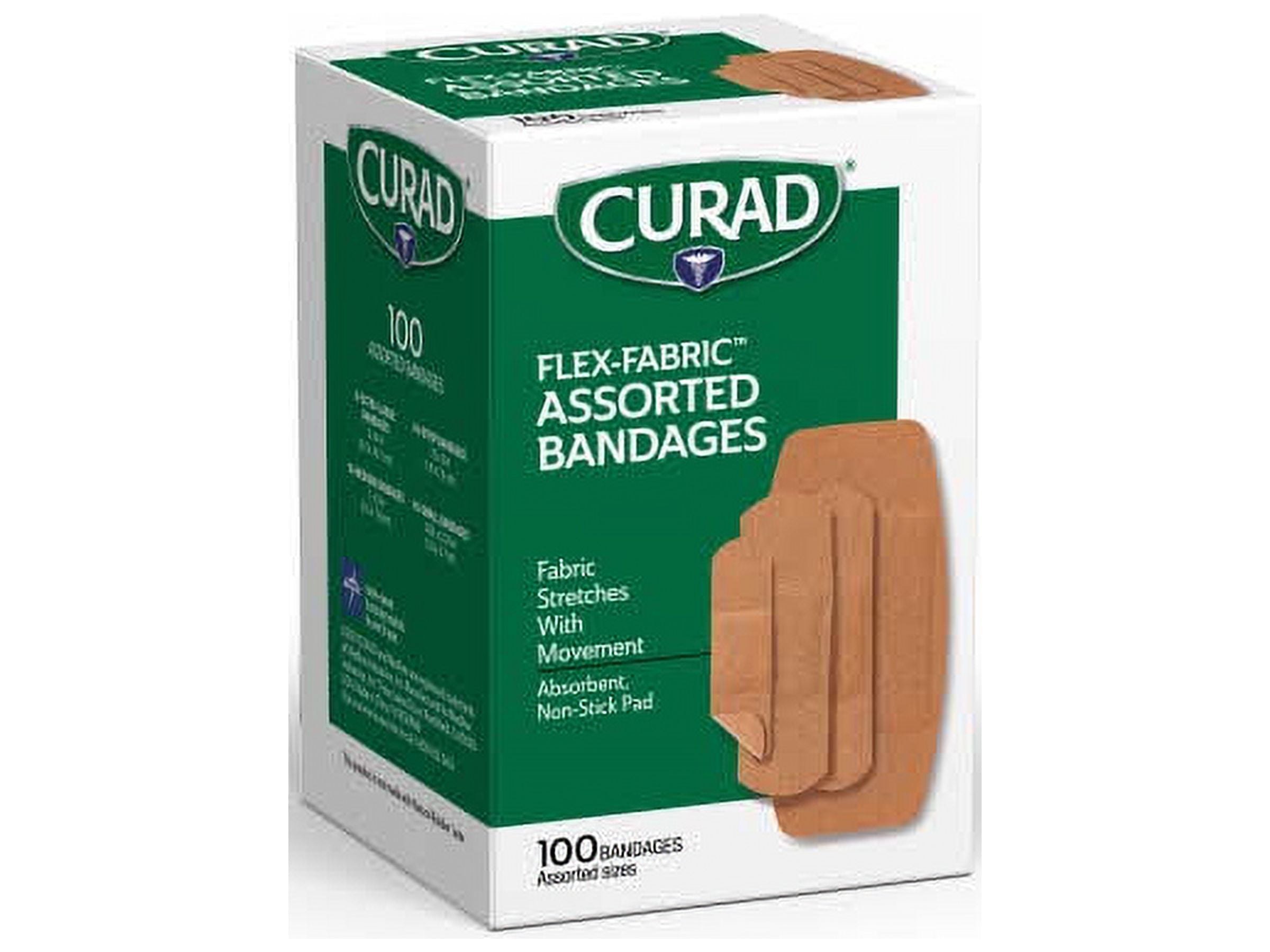 Curad Flex-Fabric Bandages 100-Count by Curad - American Made