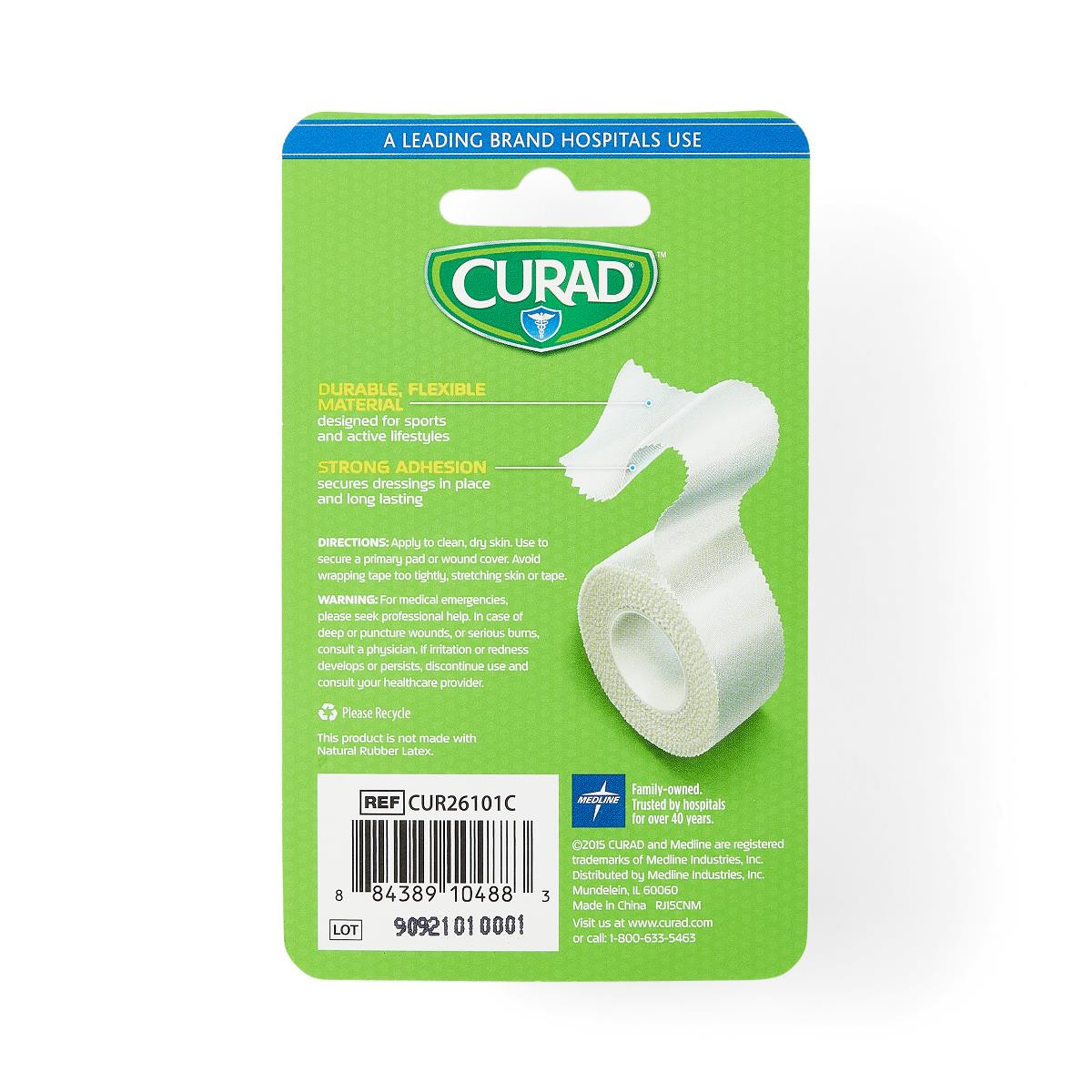 Curad Medical Tape 1-Inch by 10 Yards by Curad - American Made