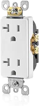 Leviton 20A Decora Tamper-Resistant Duplex Outlet by Leviton - American Made
