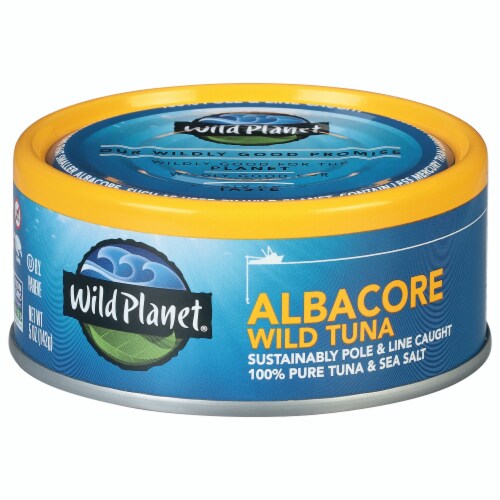 Wild Planet Wild Albacore Tuna 5 oz Can 12 Pack by Wild Planet Foods - American Made