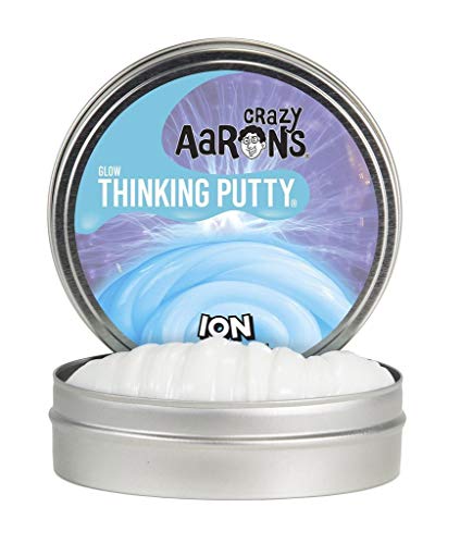 Crazy Aaron's Thinking Putty ION Glow in the Dark 4-Inch Tin by Crazy Aaron's - American Made