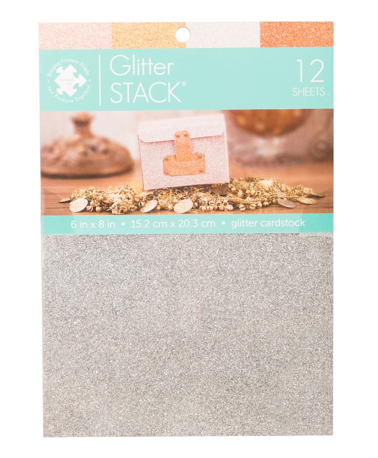 American Crafts Assorted Glitter Cardstock by American Crafts - American Made