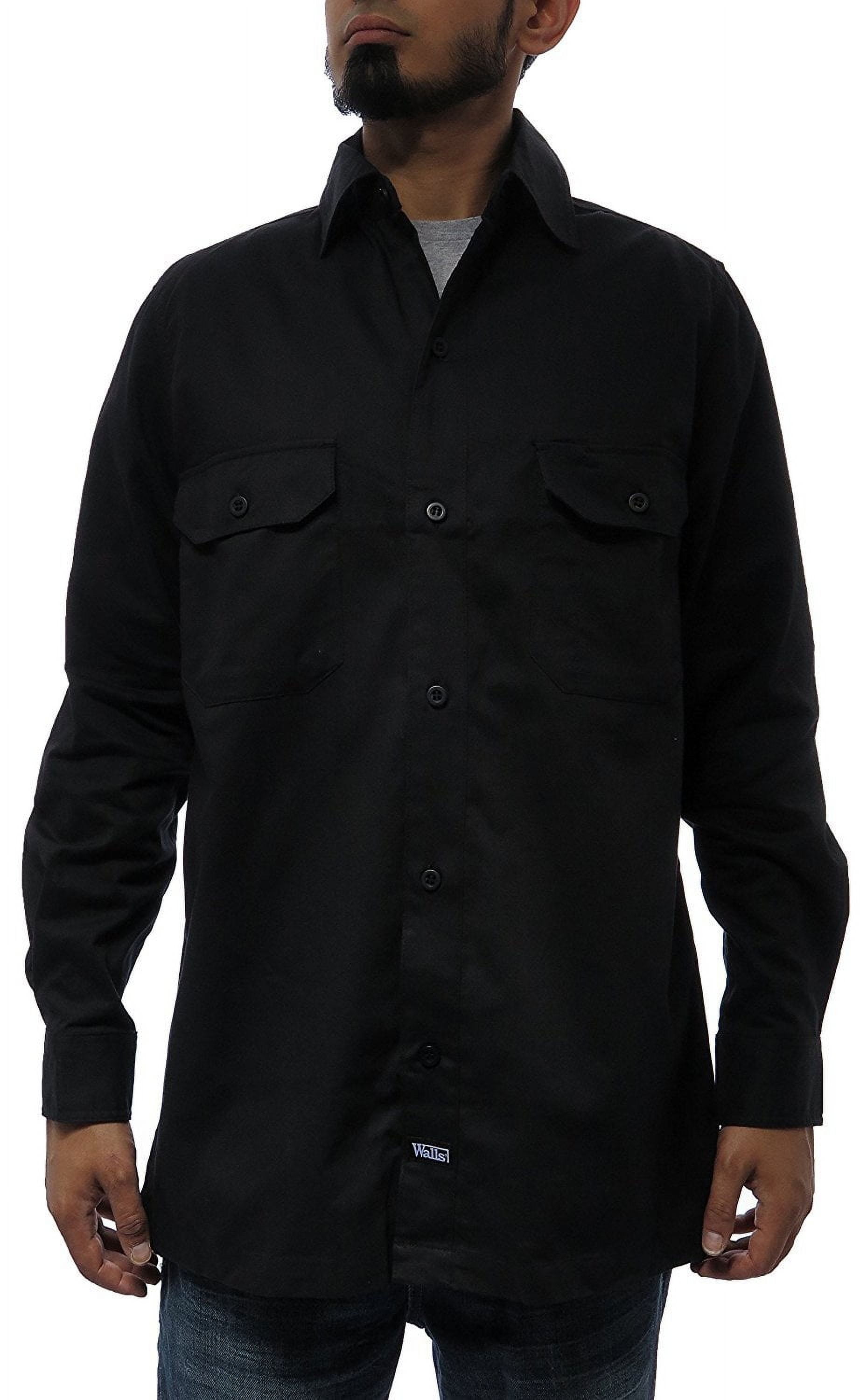 Walls Men's Long-Sleeve Twill Work Shirt by Walls Industries - American Made
