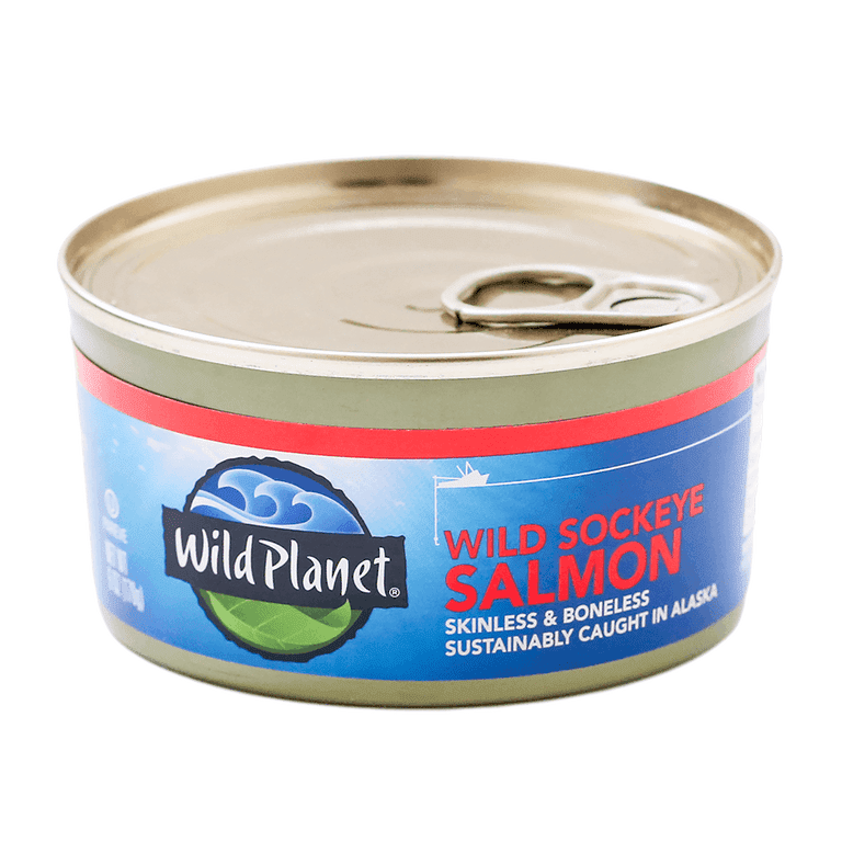 Wild Planet Wild Sockeye Salmon 6 oz Can 12 Pack by Wild Planet Foods - American Made