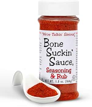 Bone Suckin' All Purpose Seasoning & Rub Sugar Free 5.8oz by Bone Suckin' Sauce - American Made