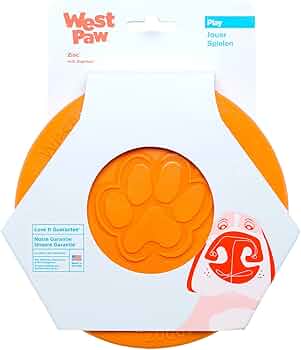 West Paw Zogoflex Zisc Flying Disc Small Orange