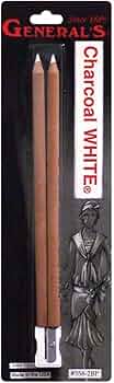 General Pencil Charcoal White Pencils 2-Pack by General Pencil - American Made