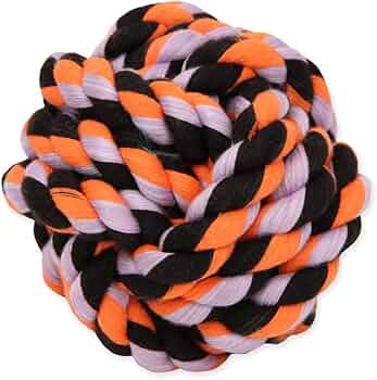 Mammoth Flossy Chews Monkey Fist Ball Rope Dog Toy Small 3.75 Inch by Mammoth Pet - American Made