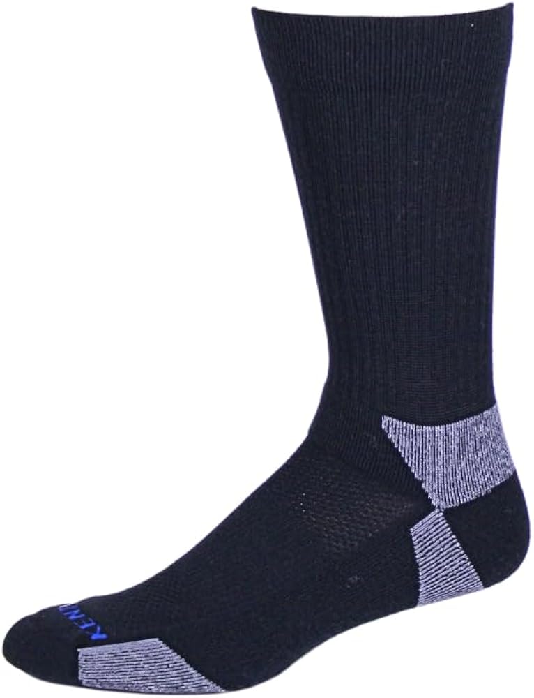 Kentwool Mens Classic Crew Merino Wool Sock Black by Kentwool - American Made