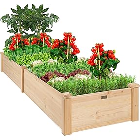 Gronomics Raised Garden Bed 34x95x19 Unfinished Cedar