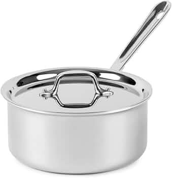 All-Clad D3 3-Ply Stainless Steel Saucepan 3 Quart with Lid
