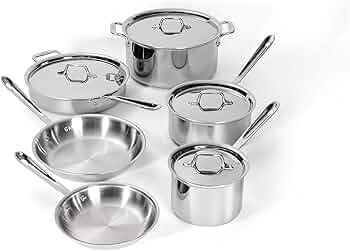 All-Clad D3 10-Piece Stainless Steel Cookware Set
