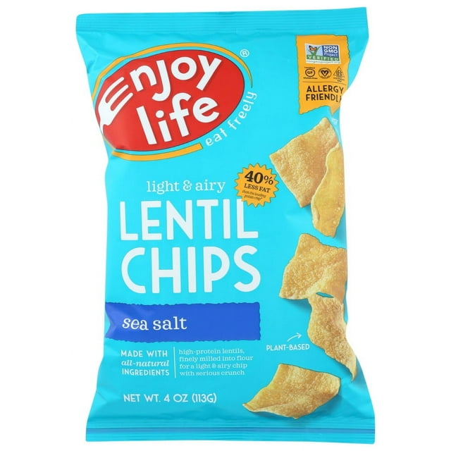 Enjoy Life Plentils Lentil Chips Sea Salt 4 oz by Enjoy Life Foods - American Made