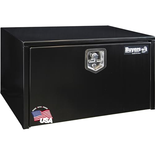 Buyers Products 1702303 Black Steel Underbody Truck Tool Box, 18x18x30 Inch