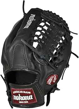 Nokona BL-1275M Bloodline Pro-Elite Black Glove 12.75 Inch by Nokona - American Made