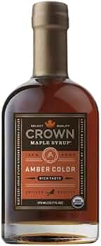 Crown Maple Amber Color Rich Taste Organic Maple Syrup, 12.7 fl oz