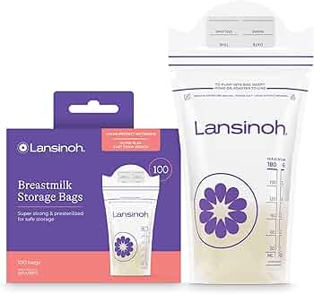 Lansinoh Breastmilk Storage Bags, 100 Count by Lansinoh - American Made