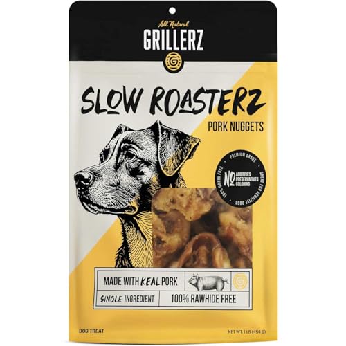 Grillerz Pork Nuggets Dog Chews 1lb Single-Ingredient