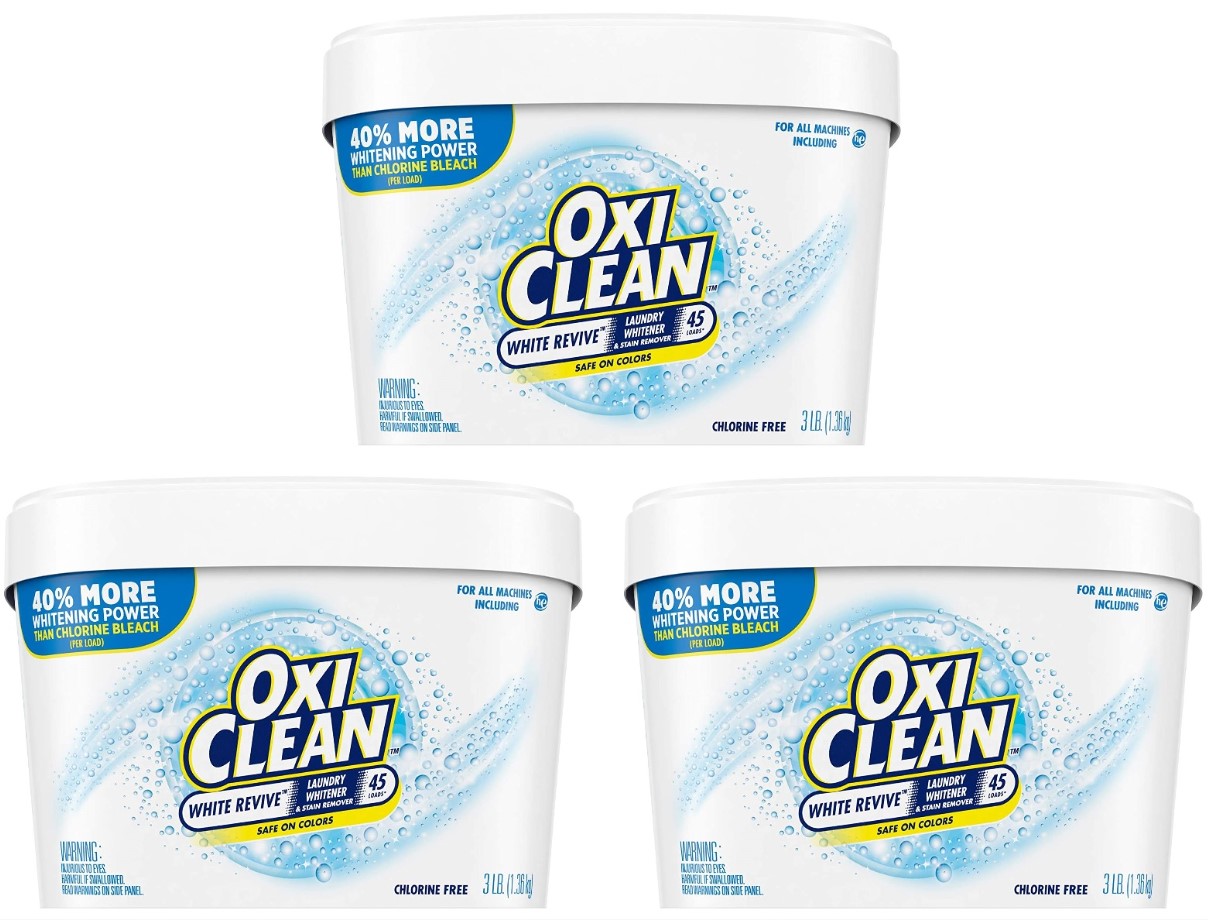 OxiClean White Revive Laundry Whitener 5-Pound by Church and Dwight - American Made