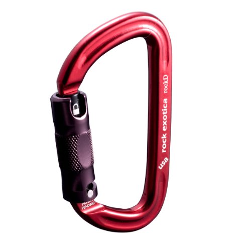 Rock Exotica rockD | Auto-Lock Carabiner Clip - Heavy Duty Climbing Gear