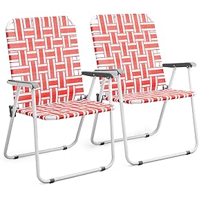 Telescope Casual Cabana Beach Folding Chair, China Red by Telescope Casual - American Made