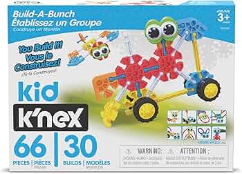 KID K'NEX Build A Bunch Set 66 Pieces Ages 3+
