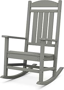 POLYWOOD Presidential Rocking Chair, Slate Grey by POLYWOOD - American Made