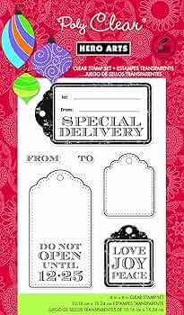 Hero Arts Rubber Stamps Special Delivery Clear Stamp Set