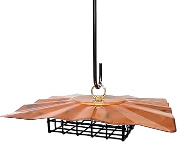 Erva Upside-Down Suet Feeder with Copper Finish Roof