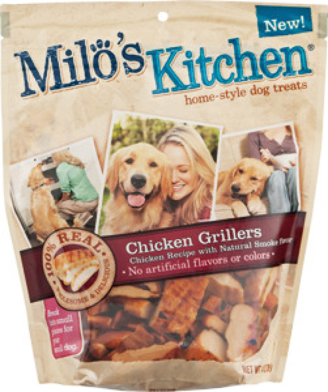 Milo's Kitchen Chicken Grillers Dog Treats 10 oz
