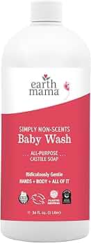 Earth Mama Foaming Hand Soap Refill Castile Body Wash Simply Non-Scents 34oz by Earth Mama Organics - American Made