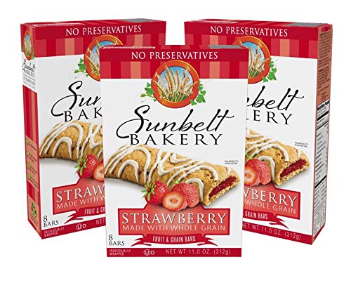 Sunbelt Bakery Strawberry Fruit & Grain Bars, 24 Count