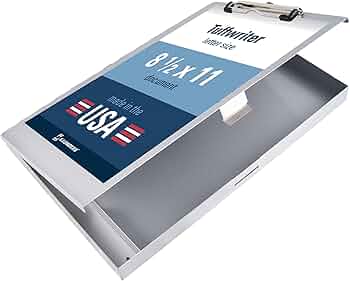 Saunders Tuffwriter Recycled Aluminum Storage Clipboard Made in USA by Saunders Manufacturing - American Made