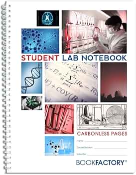 BookFactory Carbonless Student Lab Notebook 50 Sets Scientific Grid Wire-O by BookFactory - American Made