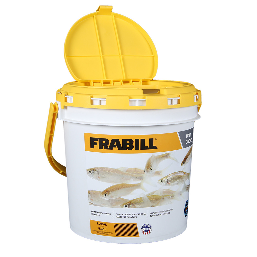 Frabill Premium Floating Bait Bucket 4 Quart