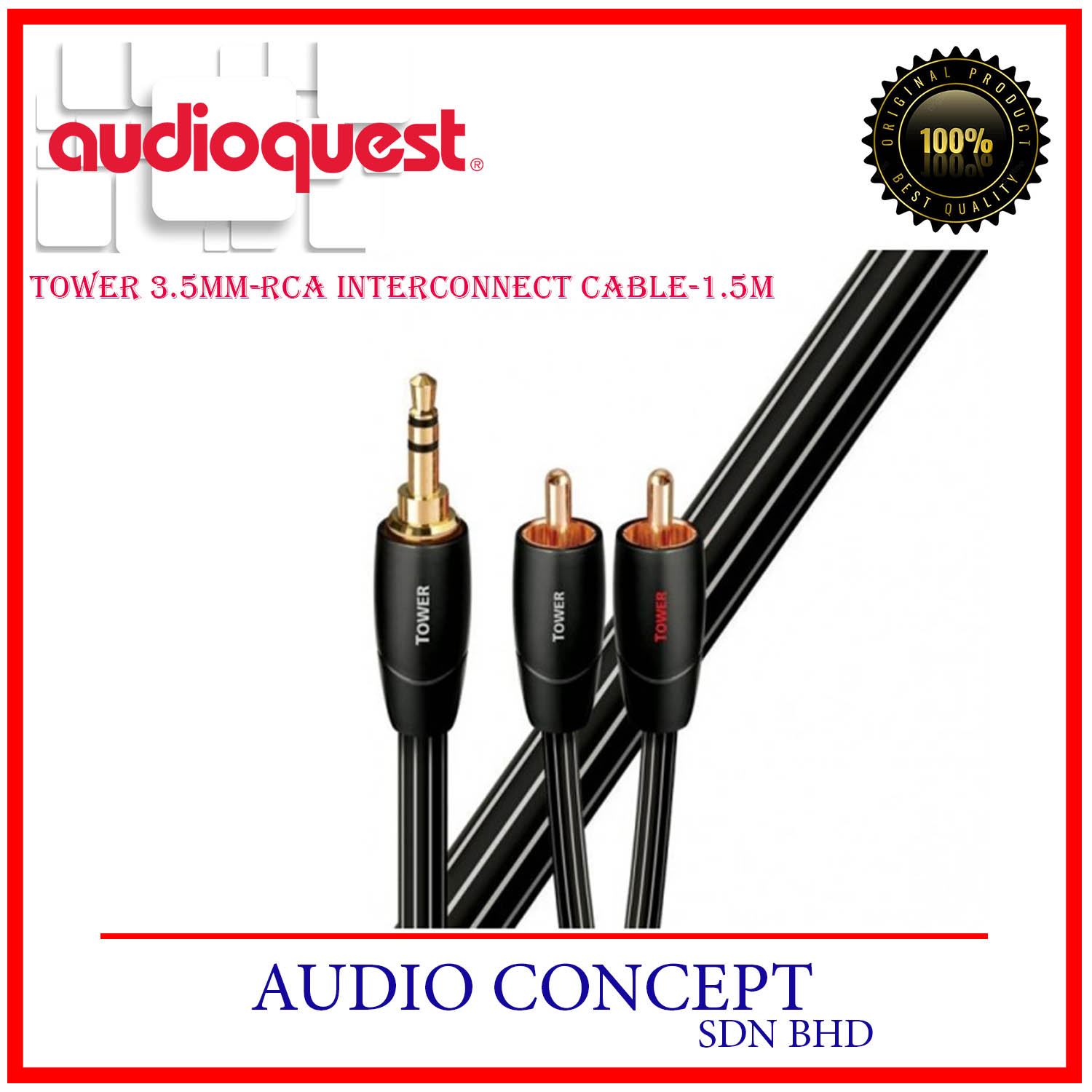 AudioQuest Tower Speaker Cable Per Foot by AudioQuest - American Made